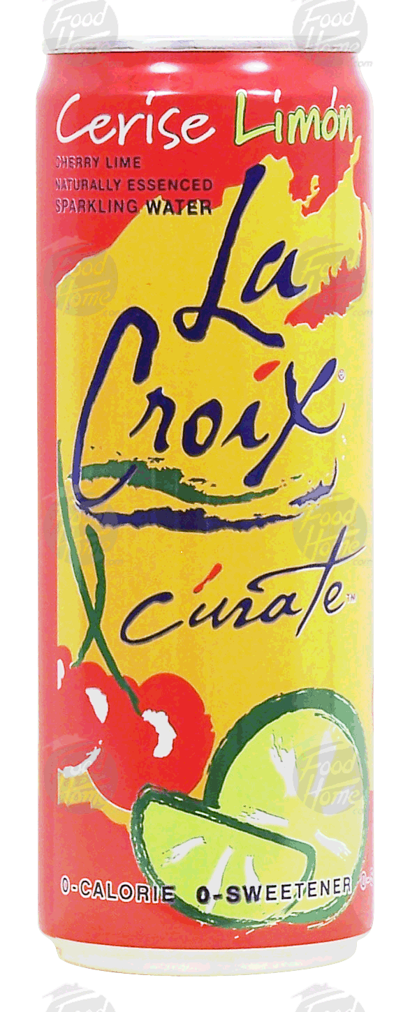 La Croix Curate Cerise Limon, cherry lime naturally essenced sparkling water Full-Size Picture